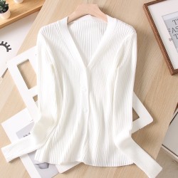 Ribbed knit cardigan