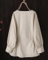 LM+ V-neck blouse