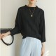 Pleated basic blouse