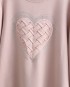 LM+ Heart motif pullover