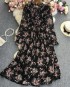 Floral chiffon dress