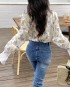 Allover floral blouse