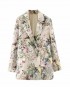 Floral Motif Blazer