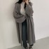 Long cable knit cardigan