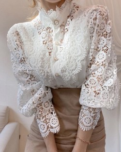 Victorian lace blouse