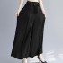 Palazzo pleated pants with sash