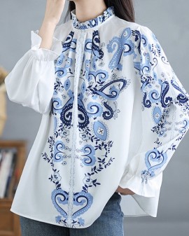 LM+ Baroque reflection blouse