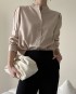 Basic button blouse