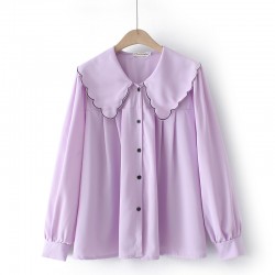 LM+ Scallop Collar Blouse