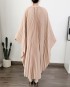 Pleated flare batwing dress