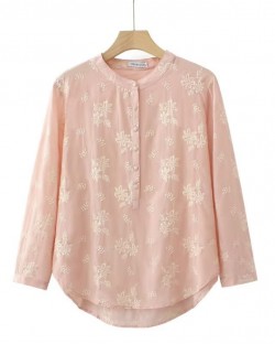 LM+ Floral embroidered blouse