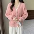 Heart button knit cardigan