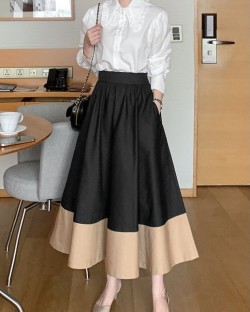 Colorblock skirt