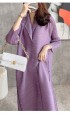 Pleated  button tunic dress