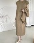 Knit Cardigan with Inner Dress