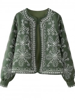 Baroque motif cardigan