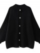 Oversized button knit cardigan