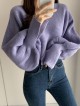 Boatneck short knit pullover