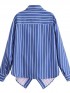 Stripe button blouse