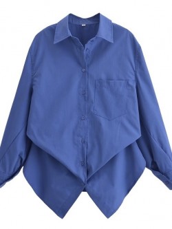 Basic button blouse