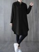 Long button tunic blouse