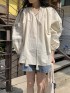 Oversized motif blouse