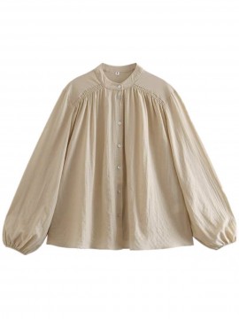 Oversized button blouse