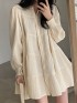 Long babydoll tunic blouse