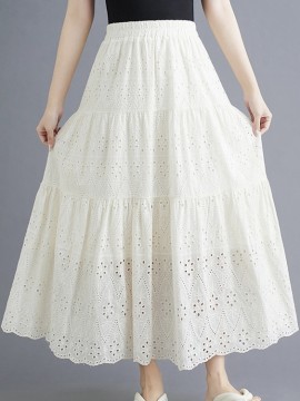 Broderie eyelet skirt