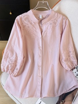 LM+  eyelet broderie blouse