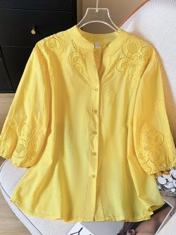 LM+  eyelet broderie blouse