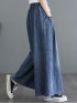 LM+ Denim palazzo pants