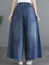 LM+ Denim palazzo pants