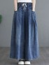 LM+ Denim palazzo pants