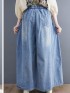 LM+ denim palazzo pants