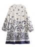 Floral motif tunic dress