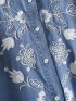 Embroidery motif denim blouse