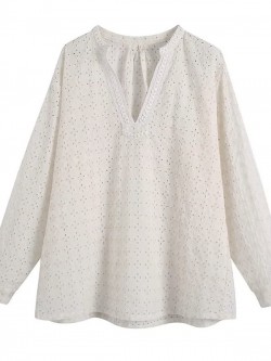 Broderie eyelet blouse