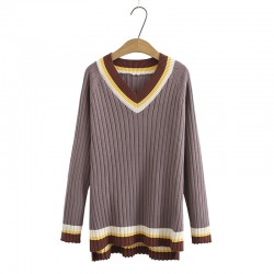 LM+ V-Neck Knit Pullover