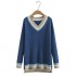 LM+ V-Neck Knit Pullover