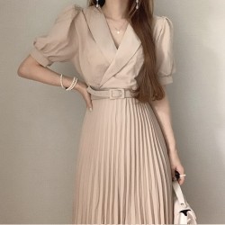 Dress with belt