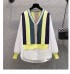 LM+ Colorblock Blouse