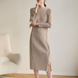 [PREMIUM] Button Pleated Dress