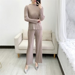 [PREMIUM]  Pleated blouse and pants set