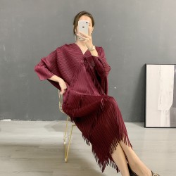 [PREMIUM] Tassel Pleated Dress