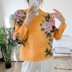 Floral Pleated Blouse