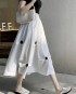 Rosette detail skirt