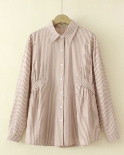 LM+ Pastel stripe blouse