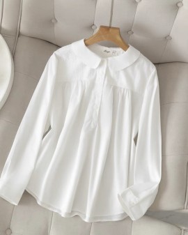 LM+  Pan collar blouse