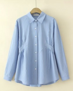 LM+ Pastel stripe blouse